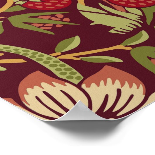 ウィリアム・モリス・イチゴ泥棒ポスター ポスター (角)