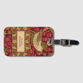 ウィリアム・モリス・イチゴ泥棒ラゲッジタグ ラゲッジタグ (正面横)