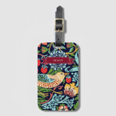 ウィリアム・モリス・イチゴ泥棒ラゲッジタグ ラゲッジタグ (正面縦)