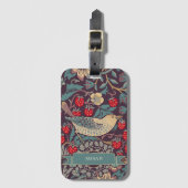 ウィリアム・モリス・イチゴ泥棒ラゲッジタグ ラゲッジタグ (正面縦)