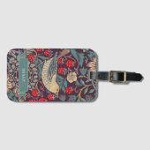 ウィリアム・モリス・イチゴ泥棒ラゲッジタグ ラゲッジタグ (正面横)