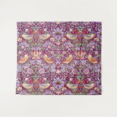 ウィリアム・モリス・イチゴ泥棒レッド タペストリー (正面(横))