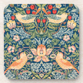 ウィリアム・モリス・イチゴ泥棒ヴィンテージプリント コースター (正面)