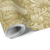 ウィリアム・モリス・イチゴ泥棒金ゴールド ラッピングペーパー (ロールコーナー)