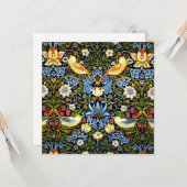 ウィリアム・モリス – イチゴ泥棒、 カード (正面/裏面インサイチュ)