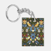 ウィリアム・モリス – イチゴ泥棒 キーホルダー (正面左)