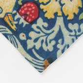 ウィリアム・モリス - イチゴ泥棒 フリースブランケット (角)