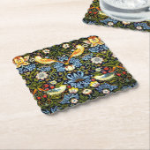 ウィリアム・モリス – イチゴ泥棒。 ペーパーコースター (アングル)