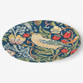 ウィリアム・モリス・イチゴ泥棒 ペーパープレート (アングル)