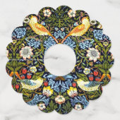 ウィリアム・モリス – イチゴ泥棒、 ワイングラスタグ (裏面)