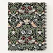 ウィリアム・モリス・イチゴ泥棒Iブラックバード ノートブック (裏面)