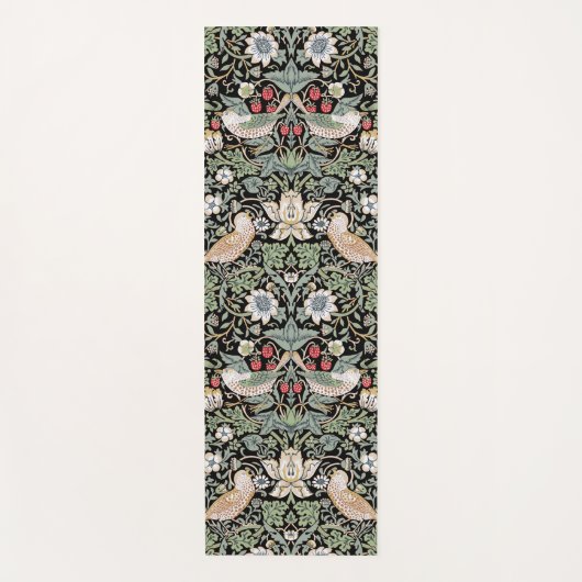 ウィリアム・モリス・イチゴ泥棒Iブラックバード ヨガマット (正面)