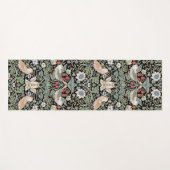 ウィリアム・モリス・イチゴ泥棒Iブラックバード ヨガマット (正面(横))