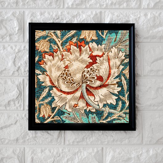 ウィリアム・モリス・インスパイアハニーサックル・フローラ繊維 フォトプリント           