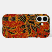 ウィリアム・モリス インド赤花柄ビンテージクラシック Case-Mate iPhoneケース (裏面 (横))