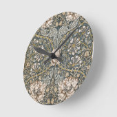 ウィリアム・モリス – ウィリアム・モリスの芸術 ラウンド壁時計 (傾斜)