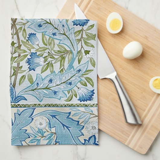 ウィリアム・モリス&ウィルヘルミナスタイルプリント キッチンタオル (四つ折り)