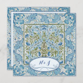 ウィリアム・モリス&ウィルヘルミナスタイルプリント サンキューカード (正面/裏面)