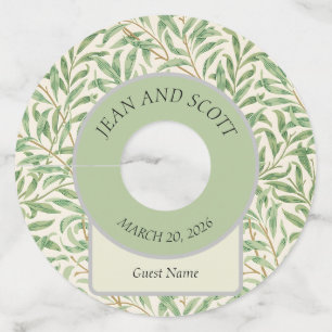 ウィリアム・モリス ウィローブランチ ヴィンテージ ボタニカル ワイングラスタグ