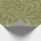 ウィリアム・モリス ウィロー アンティーク グリーン リーフ ヴァイン アート ラッピングペーパー (角)