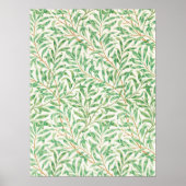 ウィリアム・モリス・ウィロー・バウ模様織物デザイン ポスター (正面)