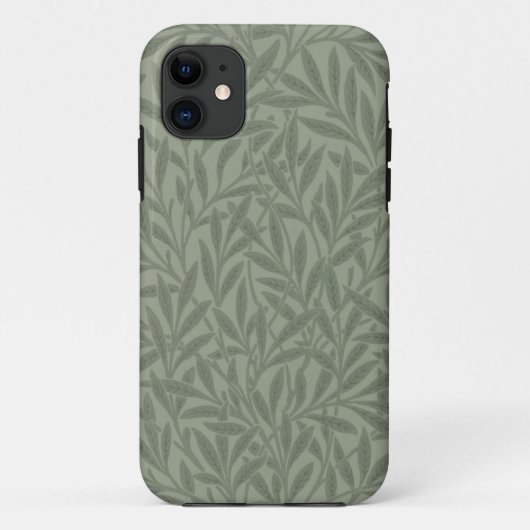 ウィリアム・モリス・ウィロー・パターン・アンティーク・セージグリーン Case-Mate iPhoneケース (裏面)