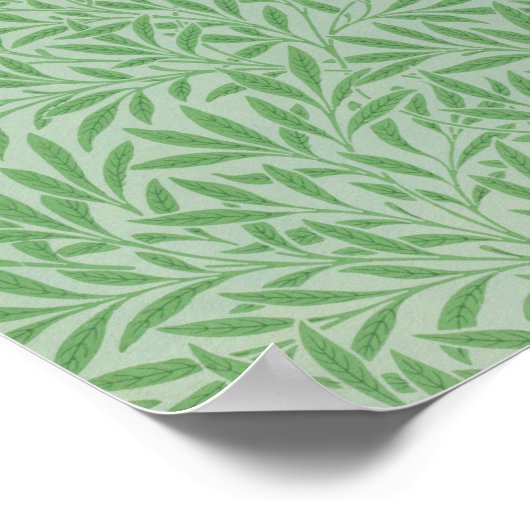 ウィリアム・モリス・ウィロー・パターン ポスター (角)