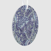 ウィリアム・モリス・ウィンドルシュ青フローラ花 オーナメント (正面)