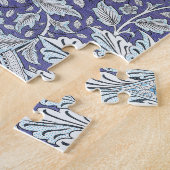 ウィリアム・モリス・ウィンドルシュ青フローラ花 ジグソーパズル (側面)