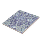 ウィリアム・モリス・ウィンドルシュ青フローラ花 タイル (側面)