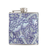 ウィリアム・モリス・ウィンドルシュ青フローラ花 フラスク (正面)