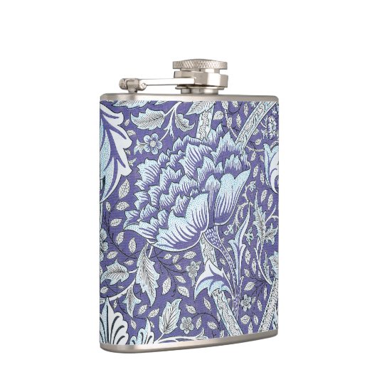 ウィリアム・モリス・ウィンドルシュ青フローラ花 フラスク (右)