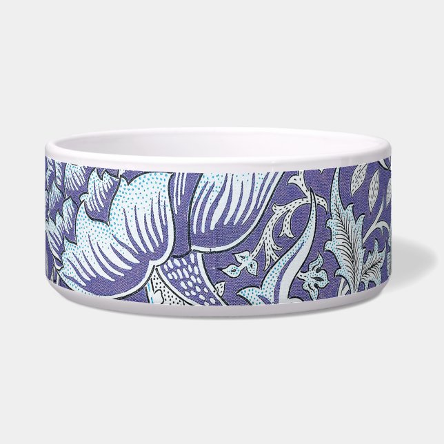 ウィリアム・モリス・ウィンドルシュ青フローラ花 ボウル (正面)