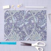 ウィリアム・モリス・ウィンドルシュ青フローラ花 薄葉紙 (クラフト)