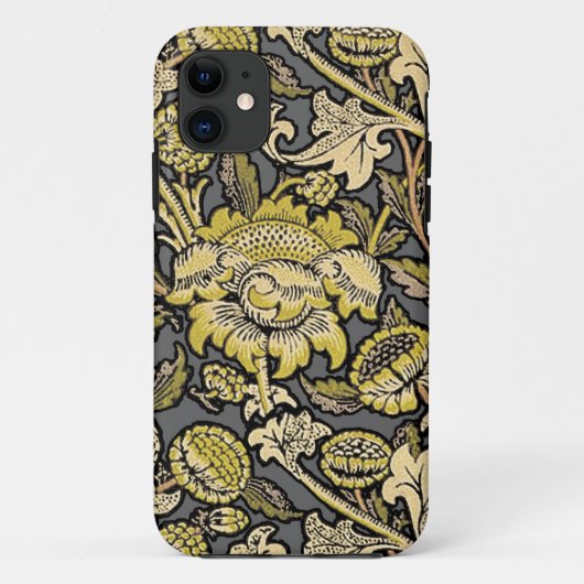 ウィリアム・モリス ウェイ フラワー アーツ・アンド・クラフツ 壁紙 Case-Mate iPhoneケース (裏面)
