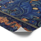 ウィリアム・モリス・ウッドペッカータペストリー工芸品 ポスター (角)