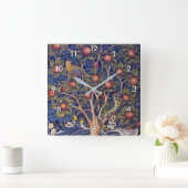 ウィリアム・モリス・ウッドペッカー スクエア壁時計 (ホーム)