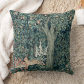 ウィリアム・モリス・ウッドランド・タペストリー・ラビット クッション (ブランケット)