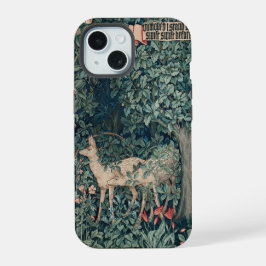 ウィリアム・モリス ウッドランド タペストリー 鹿 シカ iPhone 15ケース