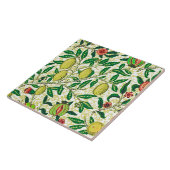 ウィリアム·モリス·エキゾチック·フルーツ、レモン·イエロー タイル (側面)