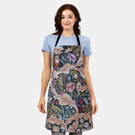 ウィリアム・モリス エプロン (着用した状態)