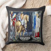 ウィリアム・モリス・エンジェルとの聖書の聖句プリント クッション (ブランケット)