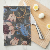ウィリアム・モリス・エヴェンロード織フローラアート キッチンタオル (四つ折り)
