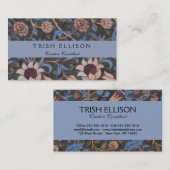 ウィリアム・モリス・エヴェンロード織フローラアート 名刺 (正面/裏面)