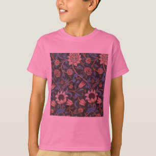ウィリアム・モリス・エヴェンロード織フローラアート Tシャツ