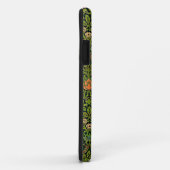 ウィリアム・モリス – オダマキ(植物)、ダークグリーン、 Case-Mate iPhoneケース (裏面/右)