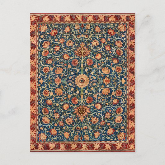 ウィリアム·モリス·オランダ·パーク·カーペット·パターン ポストカード (正面)