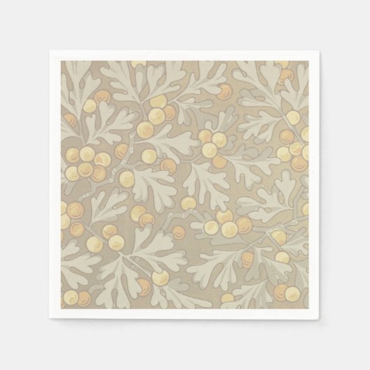 ウィリアム・モリス・オークとアコーンカクテルナプキンズ スタンダードカクテルナプキン (正面)