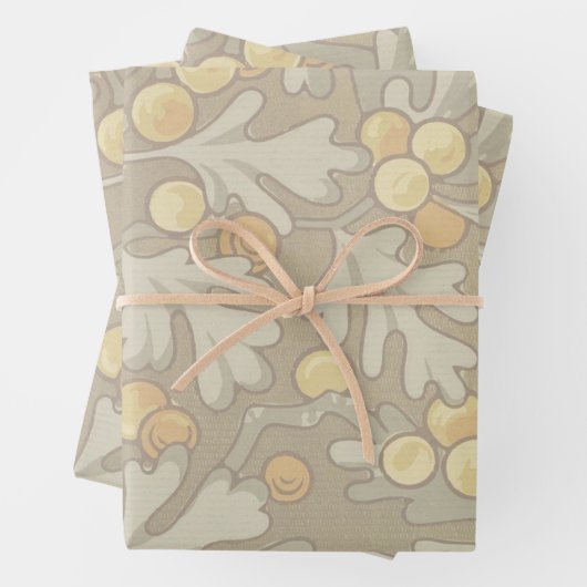 ウィリアム・モリス・オークアンドアコーンラッピング紙 ラッピングペーパーシート (インサイチュ)