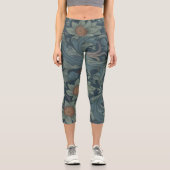 ウィリアム・モリス・オーチャードパターンアート カプリレギンス (正面)